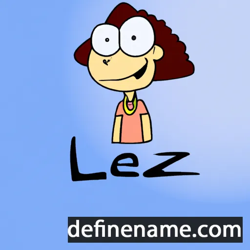 cartoon of the name Lezi