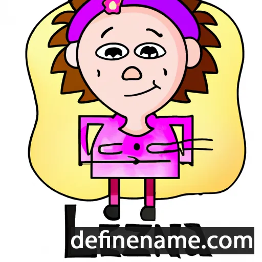 cartoon of the name Lezina