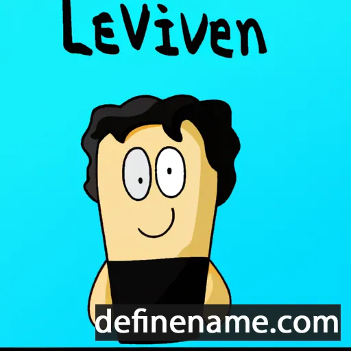 cartoon of the name Lhevin