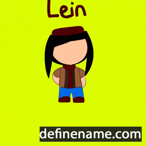 cartoon of the name Li-en