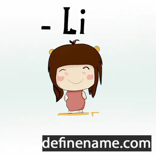 cartoon of the name Lí