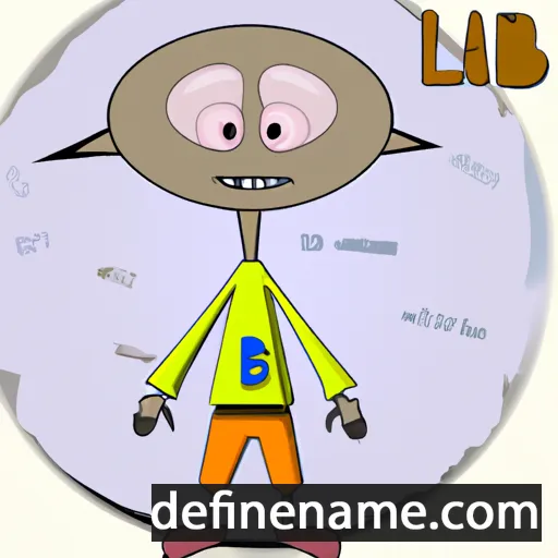 cartoon of the name Liab