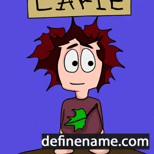 cartoon of the name Liafwine