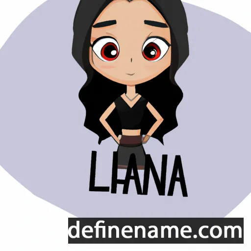 cartoon of the name Liahna