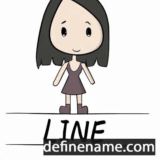 cartoon of the name Lianie