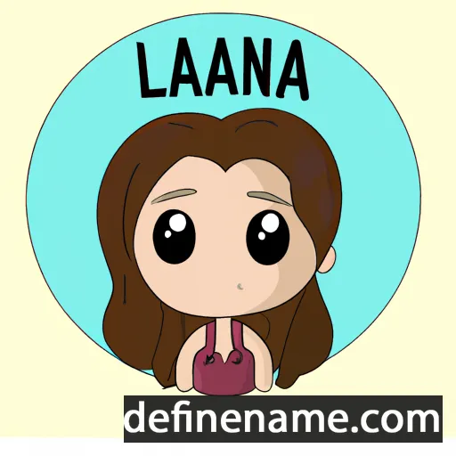 cartoon of the name Lianna