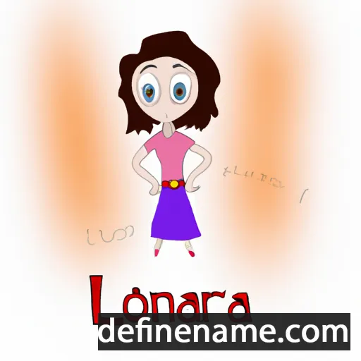 cartoon of the name Lianora