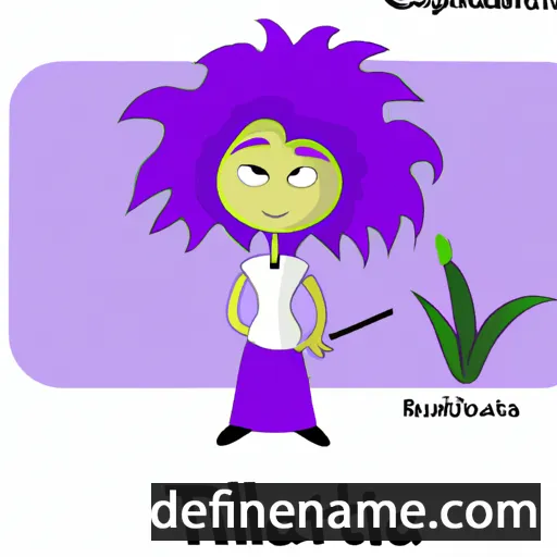 cartoon of the name Liatris