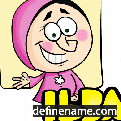 cartoon of the name Liba