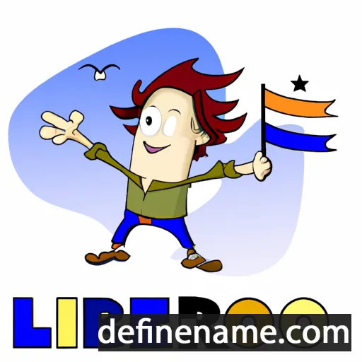 cartoon of the name Liberio