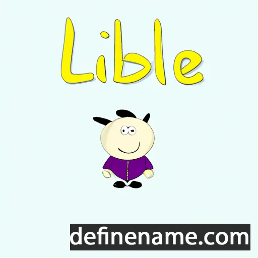 cartoon of the name Libiel