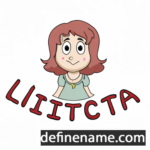 cartoon of the name Licetta