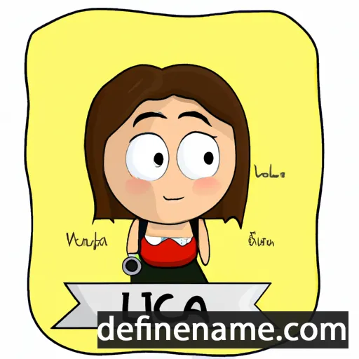 cartoon of the name Licia