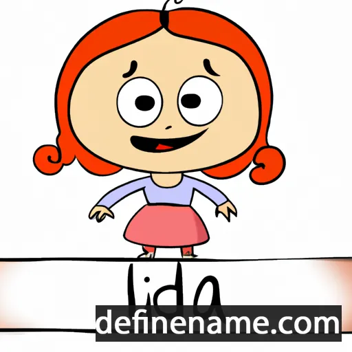 cartoon of the name Lida