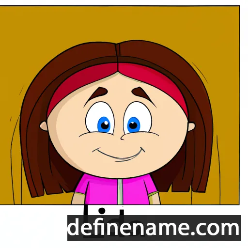 cartoon of the name Lida