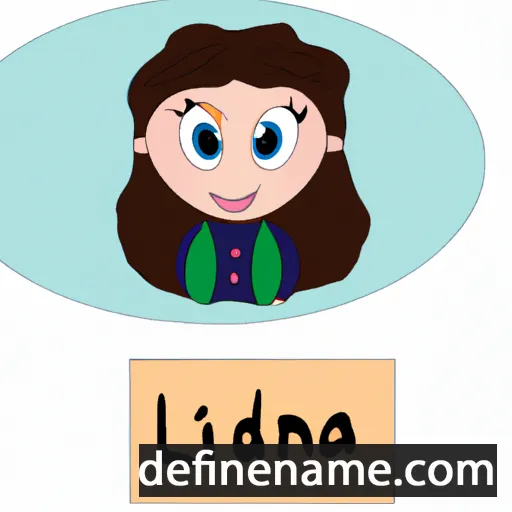 cartoon of the name Lidana