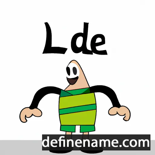 cartoon of the name Lide