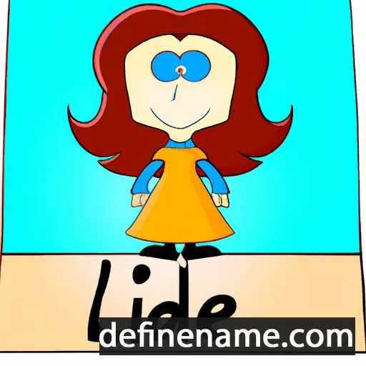 cartoon of the name Lide