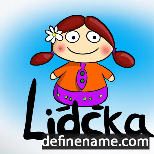 cartoon of the name Lideczka