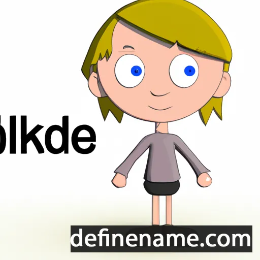 cartoon of the name Lideke