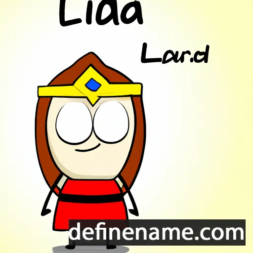 cartoon of the name Lidra