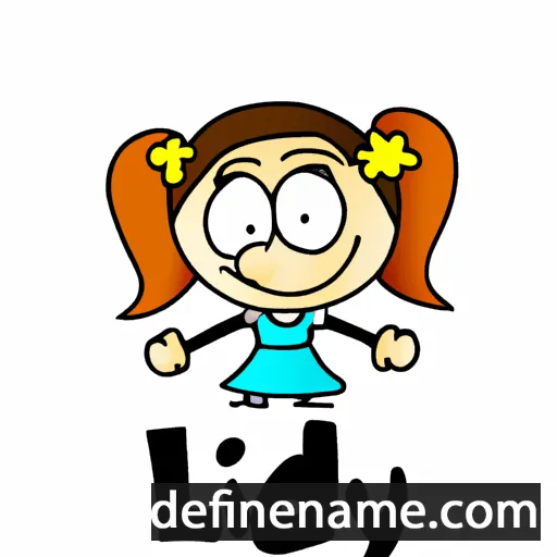 cartoon of the name Lidy