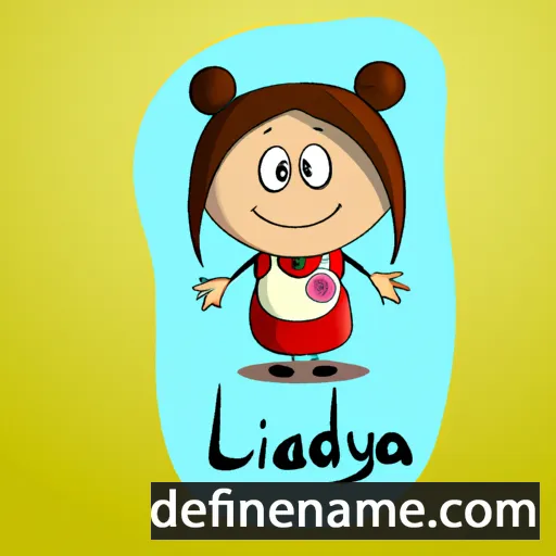 cartoon of the name Lidyjka