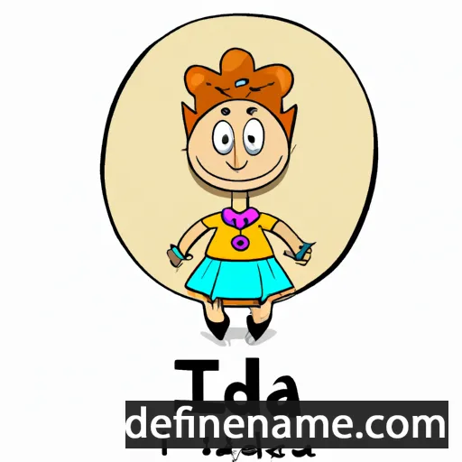 cartoon of the name Lidzia