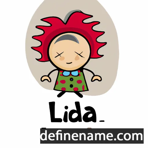 cartoon of the name Lidzija