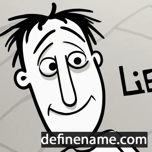 cartoon of the name Lie