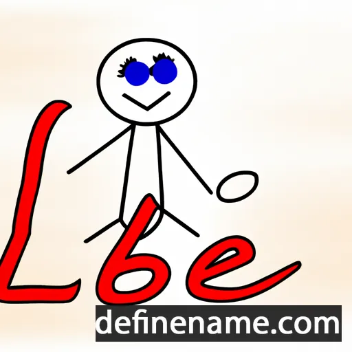 cartoon of the name Liebe