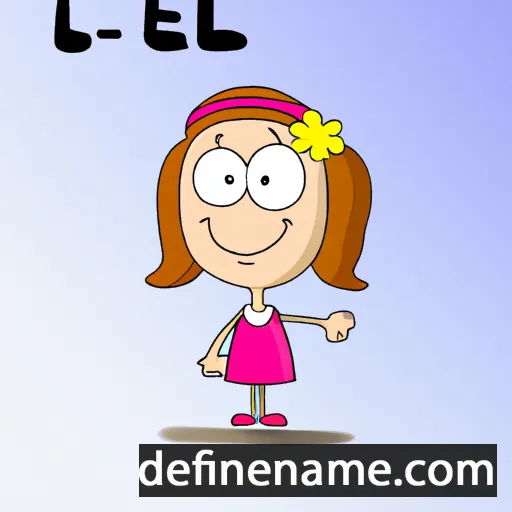 cartoon of the name Liel