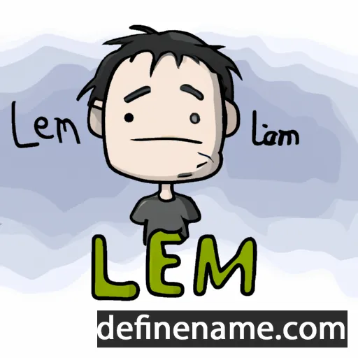 cartoon of the name Liem