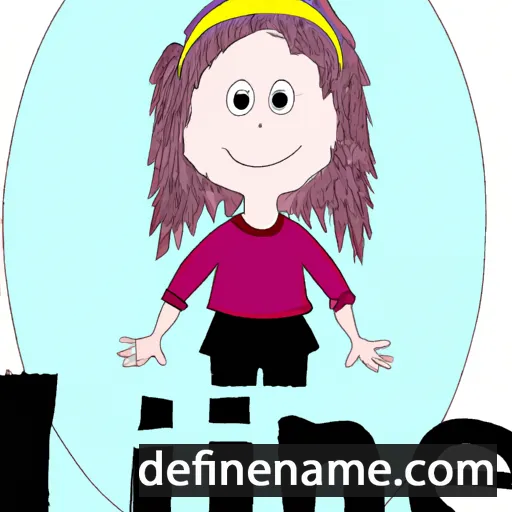 cartoon of the name Liene