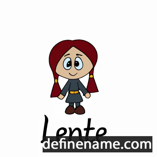 cartoon of the name Lienīte