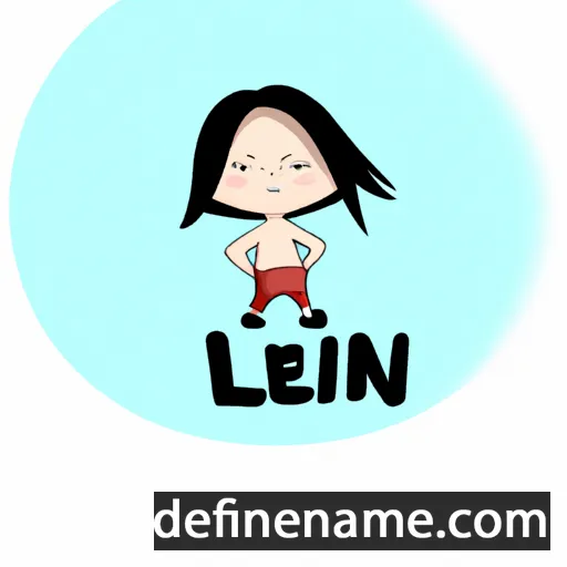 cartoon of the name Lieni