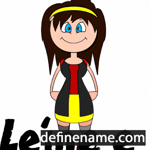 cartoon of the name Lienne