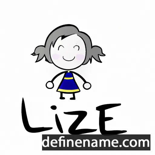 cartoon of the name Lieze