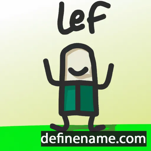 cartoon of the name Lifen