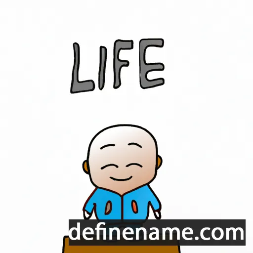 cartoon of the name Lifeng