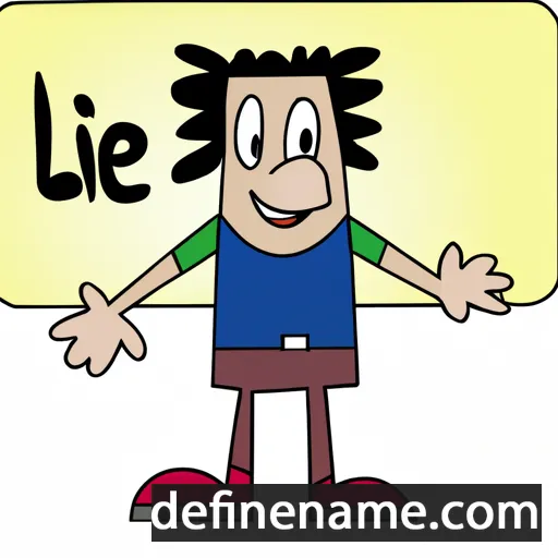 cartoon of the name Lige