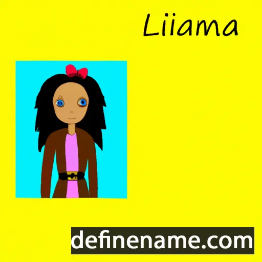 cartoon of the name Lihanna