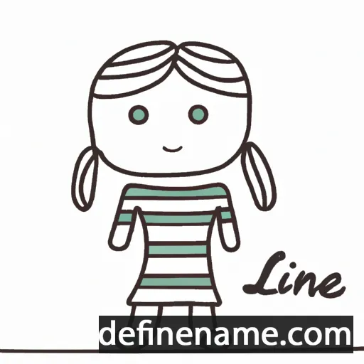 cartoon of the name Liine