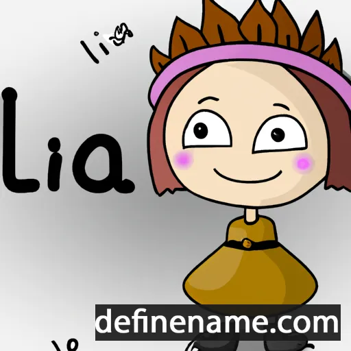 cartoon of the name Lija