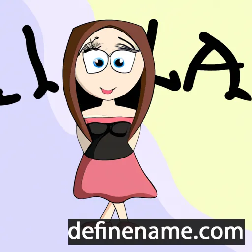 cartoon of the name Lika