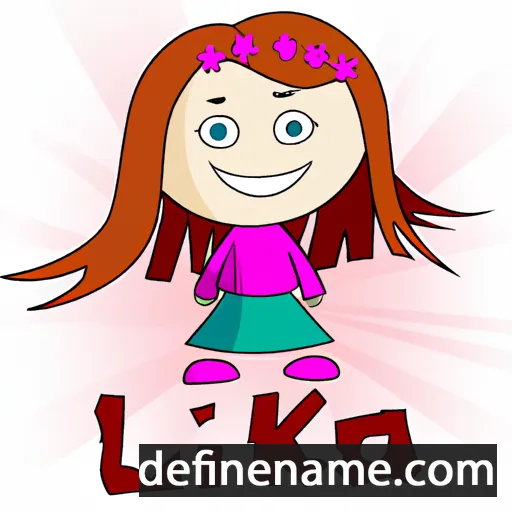 cartoon of the name Lika