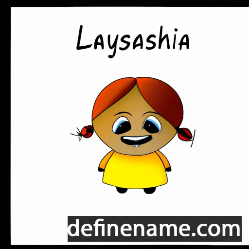 cartoon of the name Likshanya