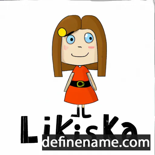 cartoon of the name Liksia