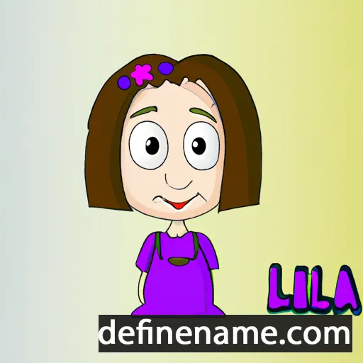 cartoon of the name Lila