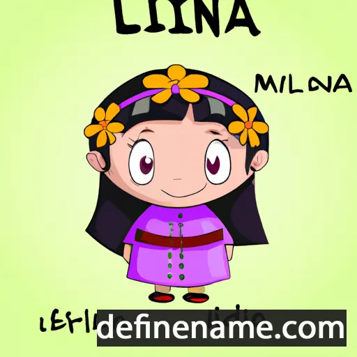 cartoon of the name Lilania